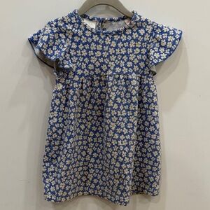 Zara Blue and White Patterned Dress